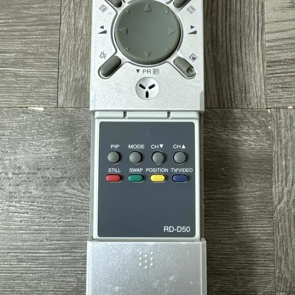 NEC Remote Control RD-D50 Silver Tested Genuine Original - Picture 2 of 4
